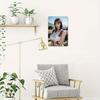 Korean Woman Portrait Metal Wall ArtUnframed Iron Sign Asian Modern Retro Home Cafe Bar Bathroom Decor