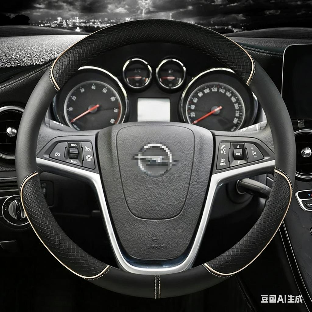 Leather Car Steering Wheel Cover For Opel Mokka 2013-2016 Opel Insignia 2009-2013 Astra J 2010-2015 Meriva Auto Accessories