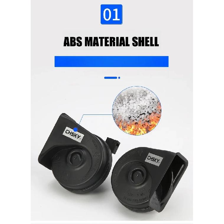 2Pcs 110dB 12V  Car Snail Horn Car Speakers Tweeter High Bass Waterproof Whistle Horn For Toyota For Lexus For Subaru