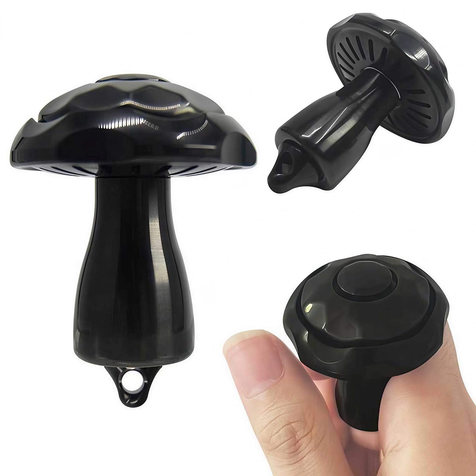 7JI Слайдер-фиджет в форме гриба, Фиджет-игрушка, Гаджет, Убийца времени, EDC, Снятие стресса, Взрослый, Рождественский подарок, Черный