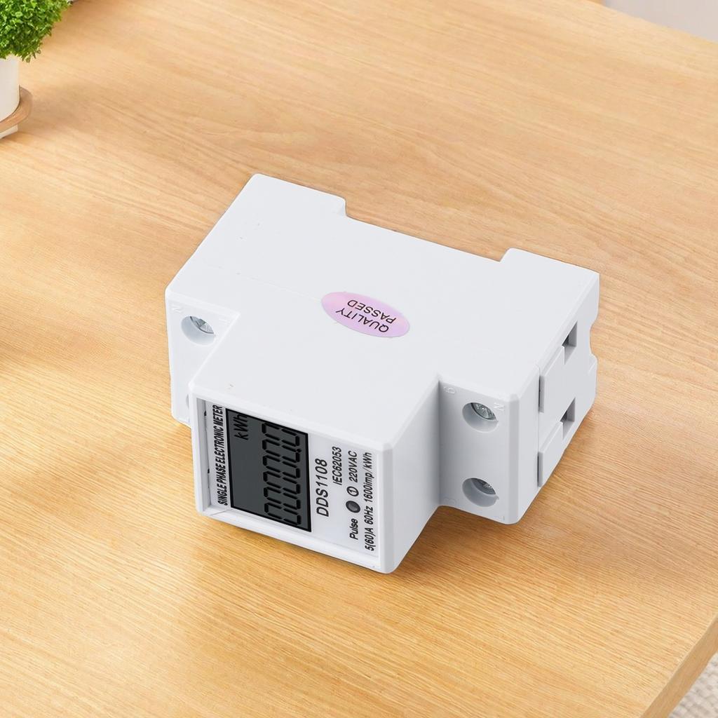 Functional Energy Meter Single-phase Display Easy To Install Electric Explosion Protection KWH LCD Versatile 220V