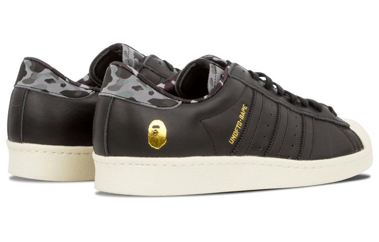Superstar Undefeated x A Bathing Ape x Superstar Adidas Originalss 80v 'Black' B34291