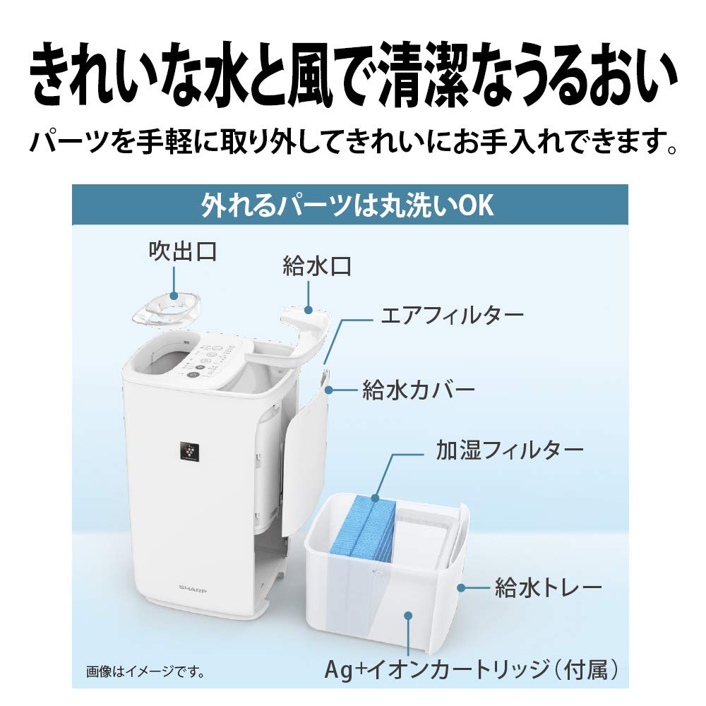 Sharp Plasmacluster Humidifier White HV-J55W