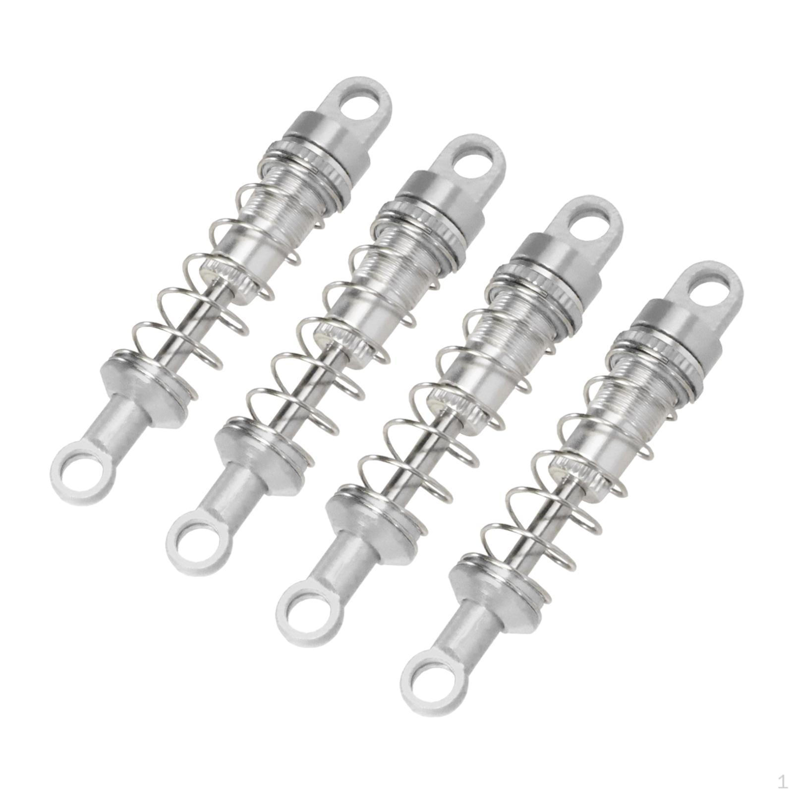 

4 Pack RC Car Shock Absorbers for MN99sv2 MN82 MN98V2 D90 1:12 Scale срібний