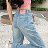 90s Harajuku Y2k Baggy Cargo Jeans Women Blue Vintage Chic Straight Denim Trousers Female Korean Fashion Aesthetic 2000s Jean Pants 2026 New