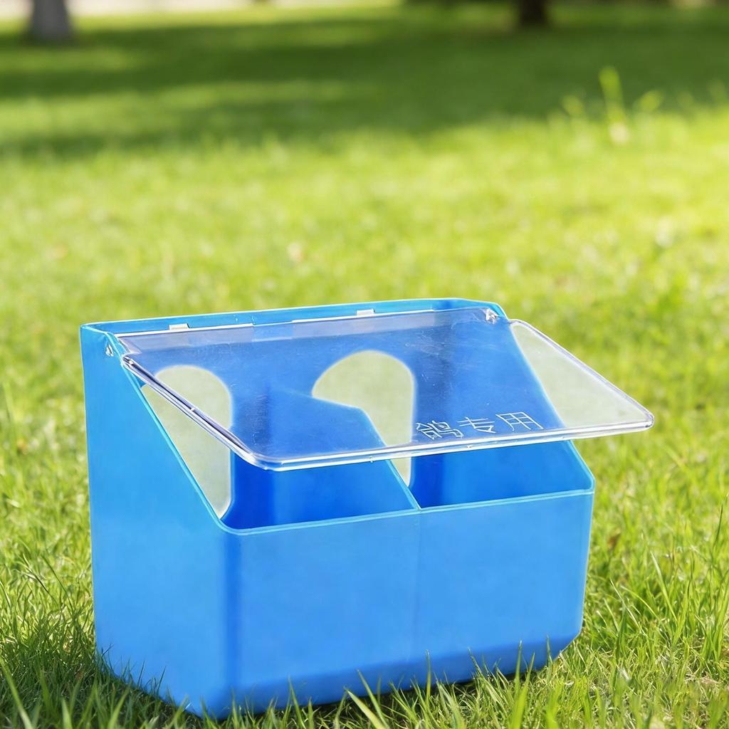 Bird Feeders For Outdoors Large Capacity Heavy-Duty Dispenser Pet Pigeon Food Dispenser Box For Parakeet Quail Parrot Poultry