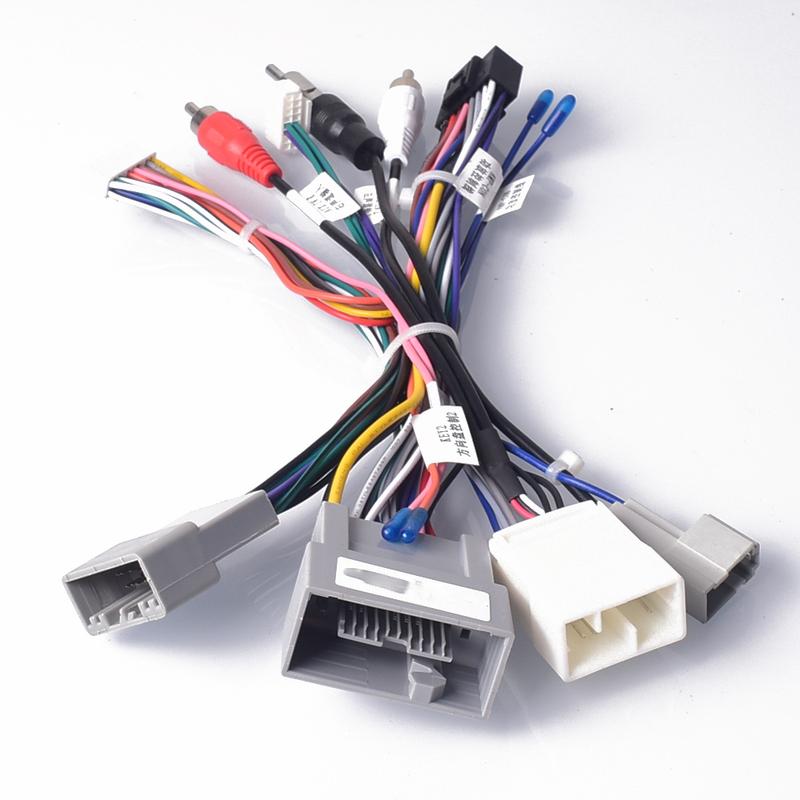 Car Radio Stereo Wiring Harness Cable Adapter Android 16pin For Honda Civic CRV 2012-2015 Canbus Steering Wheel Control
