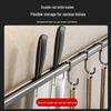 DANLE No-Drill Space Aluminum Kitchen Hook Rack