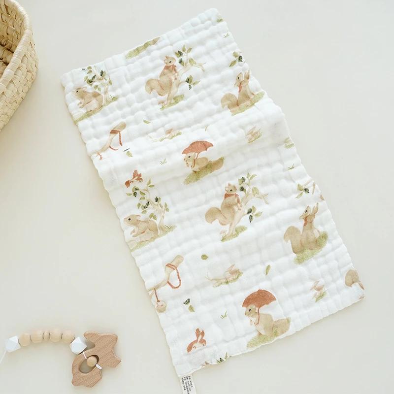 Baby Face-Towel 6 Layer Soft Cotton Burp Cloths Newborn Saliva Towels Children s Bath Accessories Drool-Towel Children s Towels