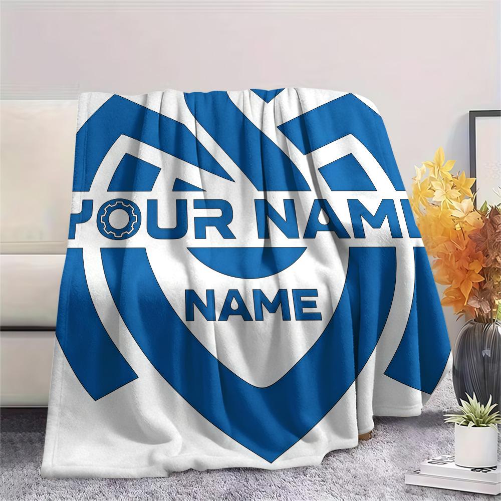 1PC Msv Duisburg Custom Name Patterned Flannel Blanket Suitable For All Seasons For Home Decor Warmth And Comfort Gifts Holiday Present