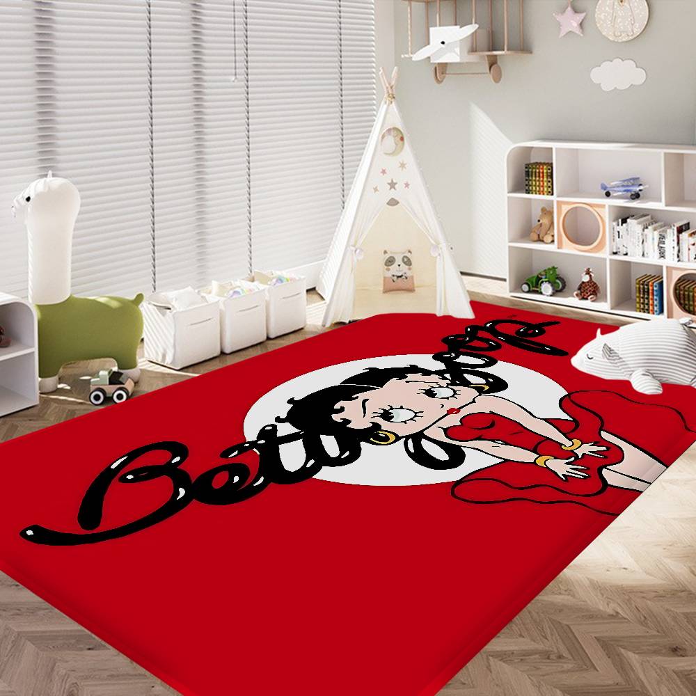 Animation B-Betty B-Boop Bathroom Mat Kids Room Bedroom Decoration Balcony Anti-Slip Doormat Living Room Welcome Rug