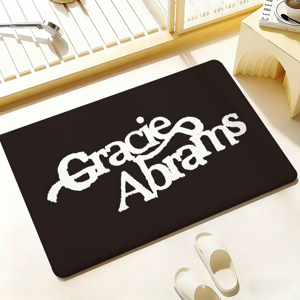 Singer G-Gracie Abrams Floor Mat Bedroom Living Room Flannel Door Mat Non-Slip Home Decor 40x60cm