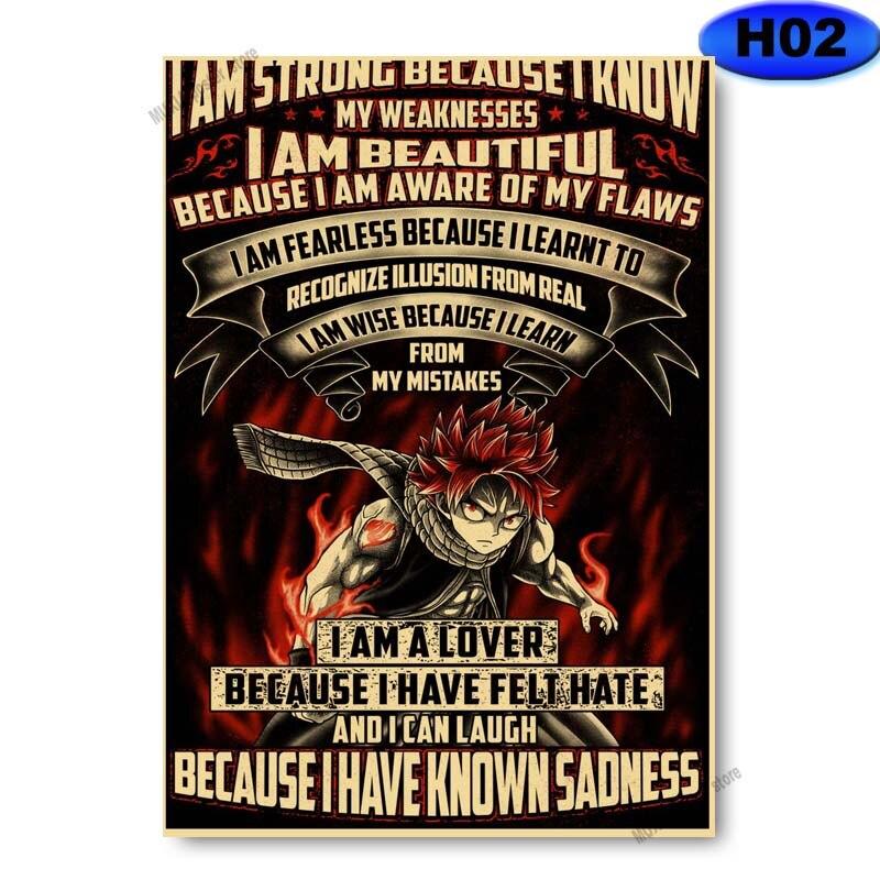 Vintage klasické anime plakáty postav Kraft Paper Slayer/Haikyuu Plakát Anime Dekor Pokoj Bar Kavárna Nástěnná malba