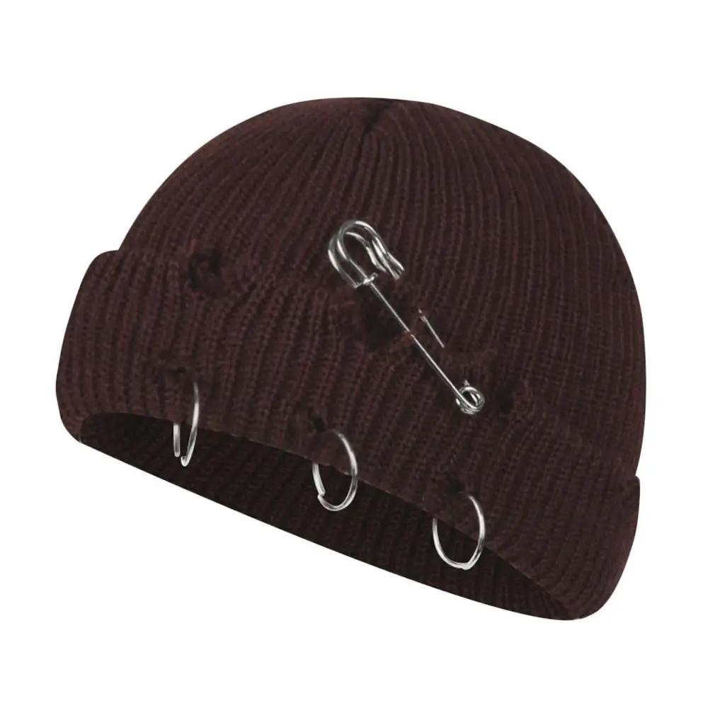 Fashion Winter Warm Knitted Cap Soft Solid Color Slouchy Bonnet Thick Casual Ski Hats For Men Women Apparel Accessories