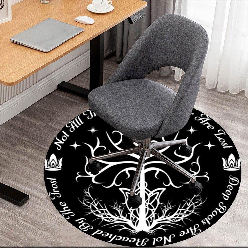 

Tree of Gondor: Not All Those Who Wander Are Lost StickerRound Non-Slip chair mat chair carpet for office Rugs for Office Decor Gift For Valentine s 80cm by 80cm