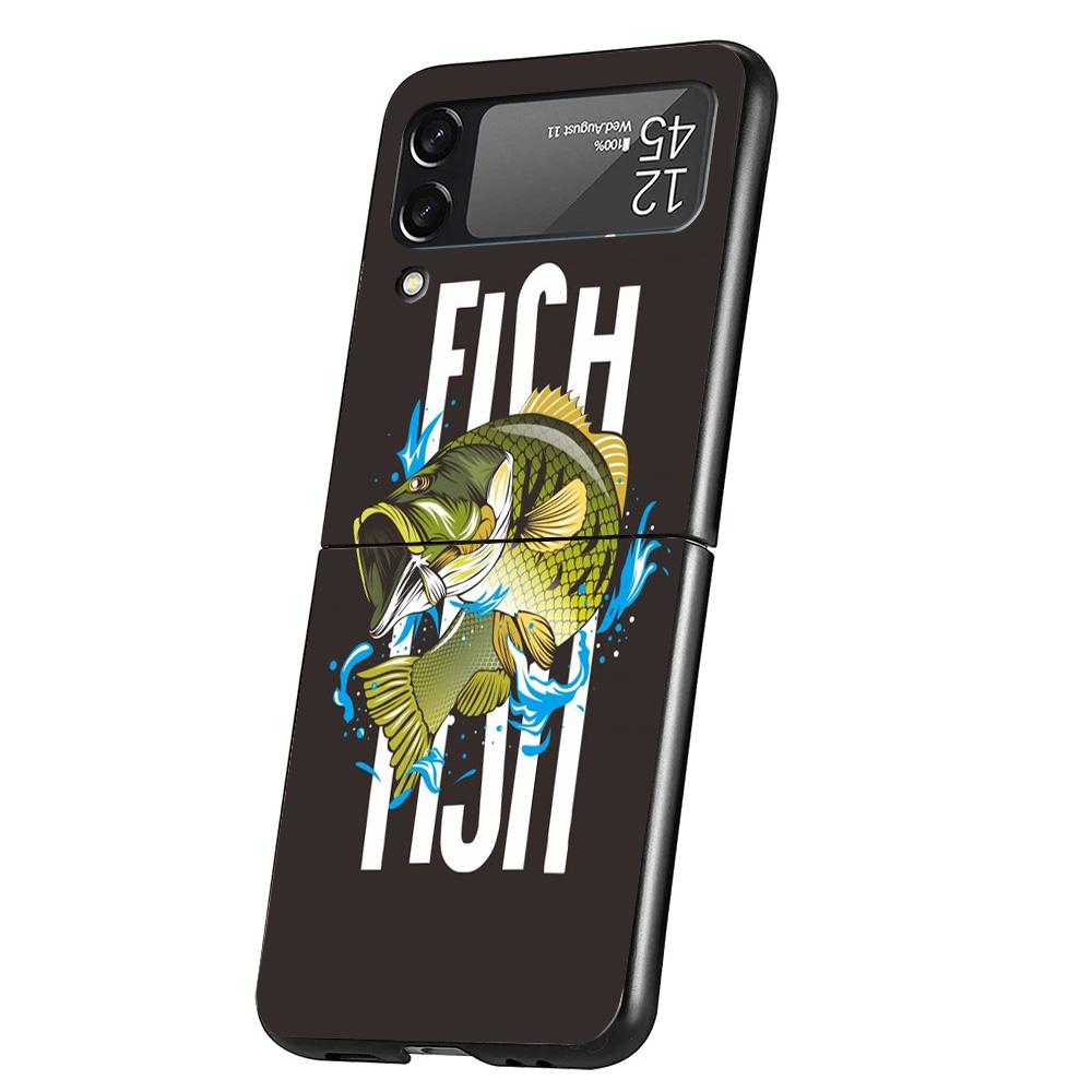 Fishing Club Graphic Phone Case For Samsung Galaxy Z Flip 7 6 5 4 3 5G Cover ZFlip7 ZFlip6 ZFlip4 ZFlip5 ZFlip3 Coque Fundas Gal