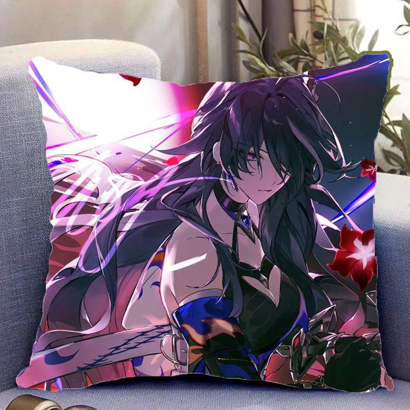 Honkai Star Dome Railway Unterwelt Doppelseitiges Peripheres Kissen Büro Wohnheim Kissen Als Geburtstagsgeschenk für Freunde
