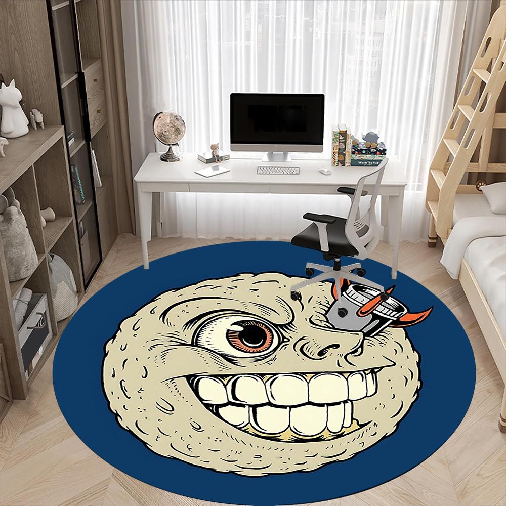 1pc Monster Beverage Office Round Area Rug, Under Office Chairs Bedroom Living Room Home Decor, Room Deco, Available in Various Sizes