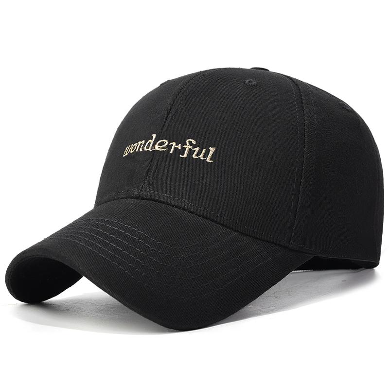 Four Seasons Baseball Cap Women s Outdoor Sun Protection Cap Letter Embroidered Sun Hat чёрный