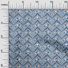 Cotton Flex Dusty Blue Fabric Chevron Geometric Fabric For Sewing Printed Craft Fabric By The Yard 40 Inch
