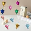 5-Inch Heart & Star Foil Balloons for Birthday Party or Wedding Decorations