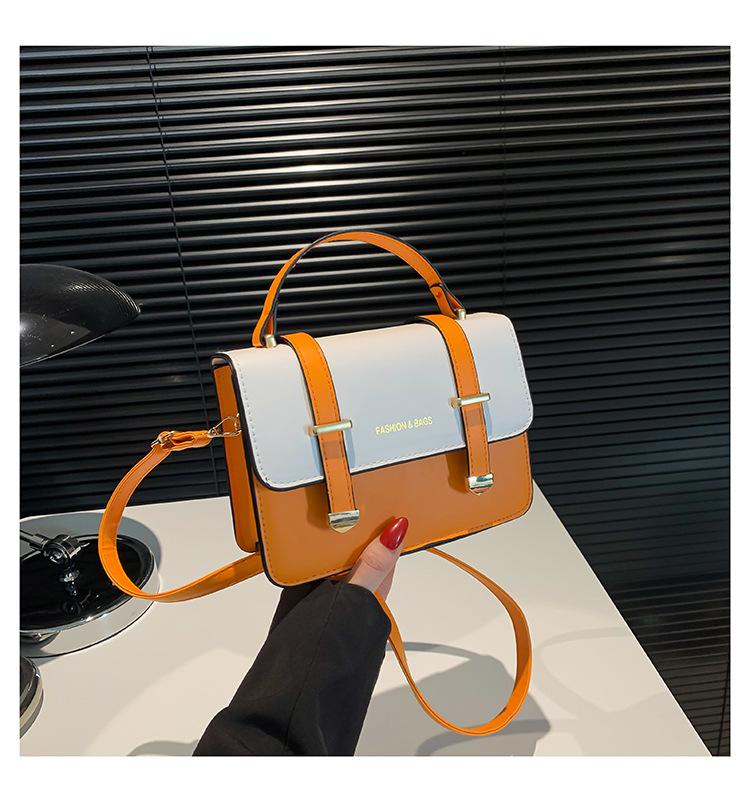 

2024 new fashion design messenger bag popular small bag women trend simple Korean version single shoulder small square bag women помаранчевий