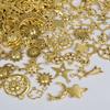 Light Gold Color Random Mix 10/20/30/50pcs Sun Moon Star Charms For Jewelry Making Materials To Make Bracelets Handmade Pendant