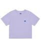 BROWNBREATH W Tag Crop Tee - Purple