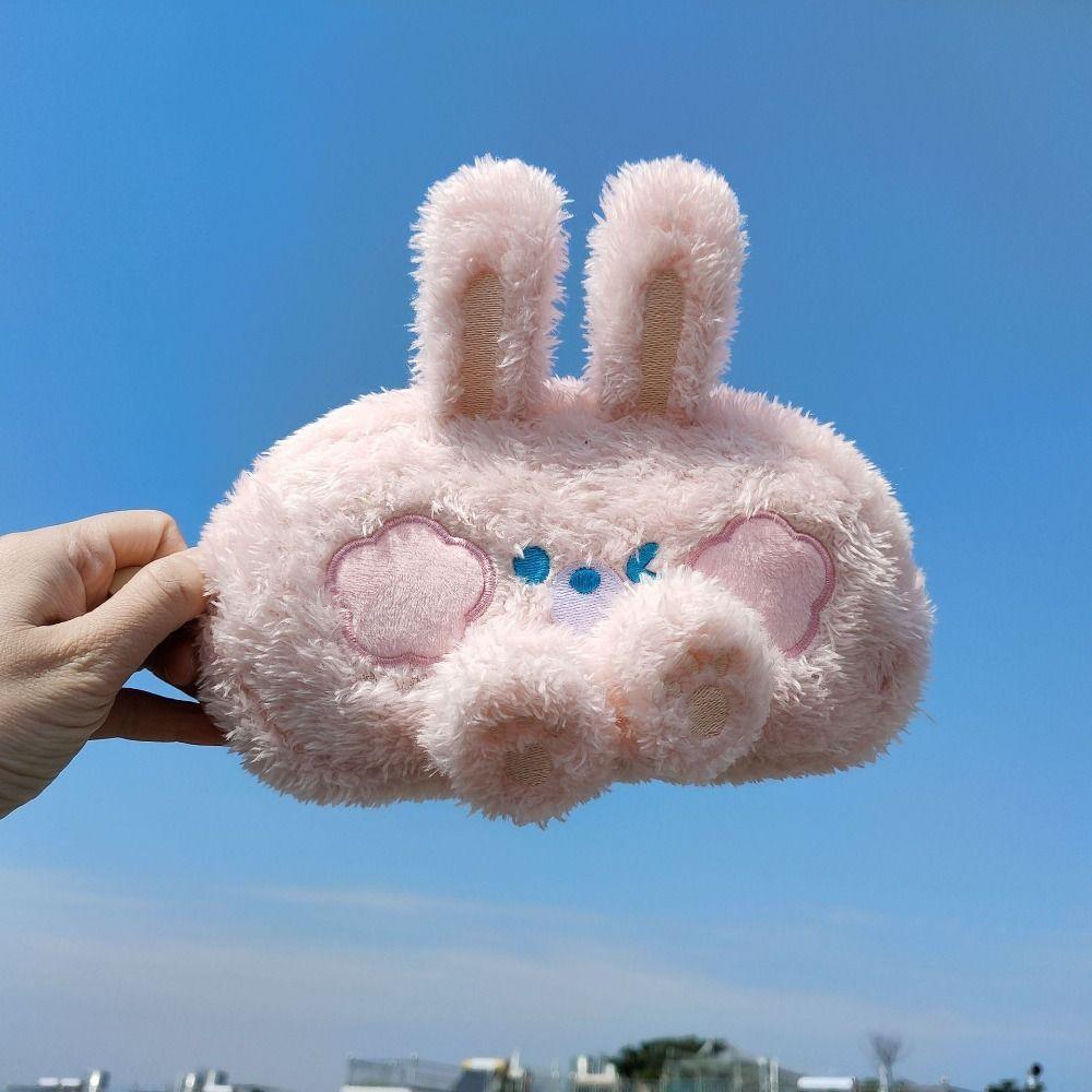 Frog Bear Rabbit Cartoon Plush Pencil Pouch Stuffed Frog Plush Pencil Case  School Supplies