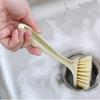 Long Handle Kitchen Pot Brush Multifunctional  Dish Scrubber Efficient Cleaning Brush for Pot Pan Sink Cookware Stain Removal Tool