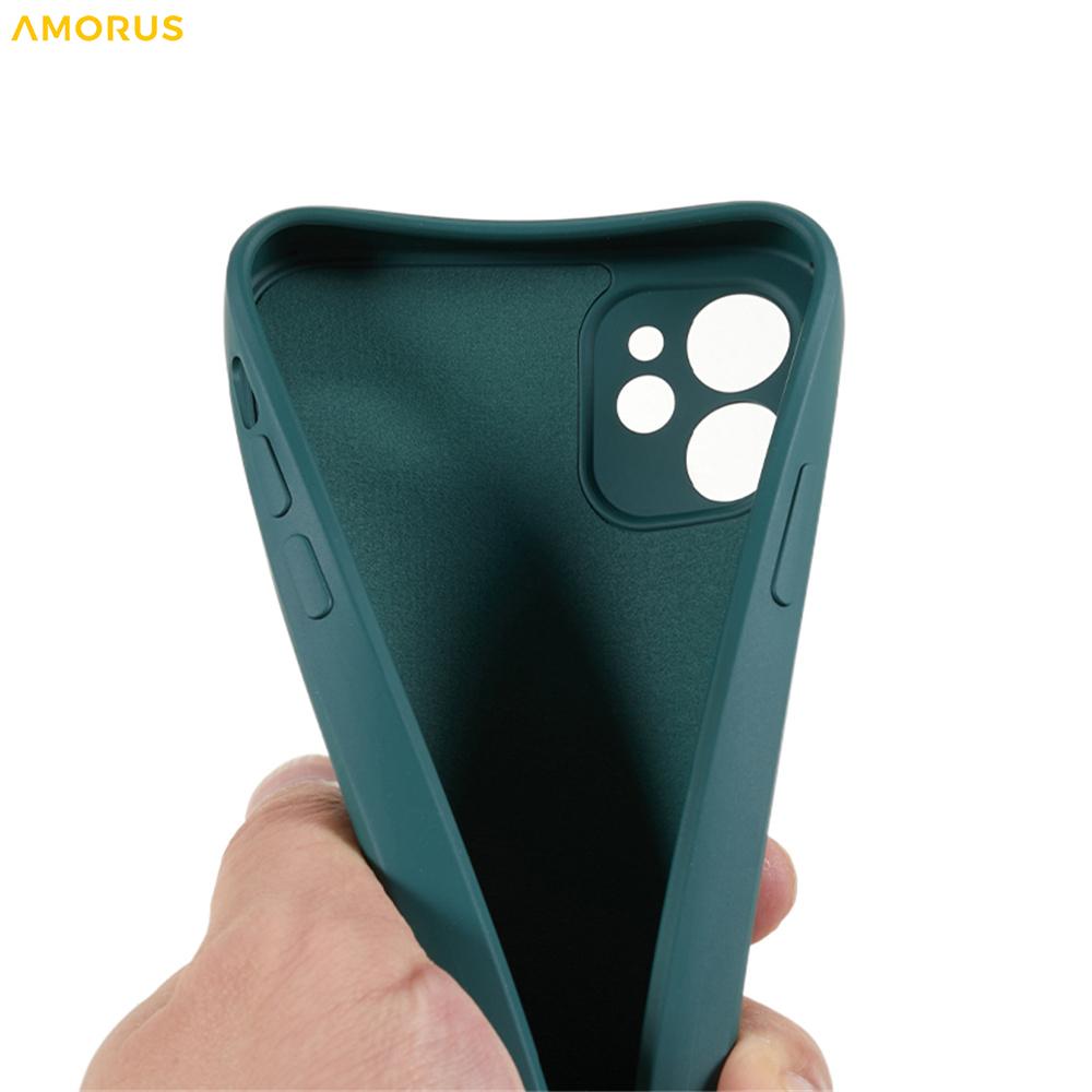 For iPhone 11 Case Precise Cutouts TPU Fiber Lining Shockproof Phone Cover