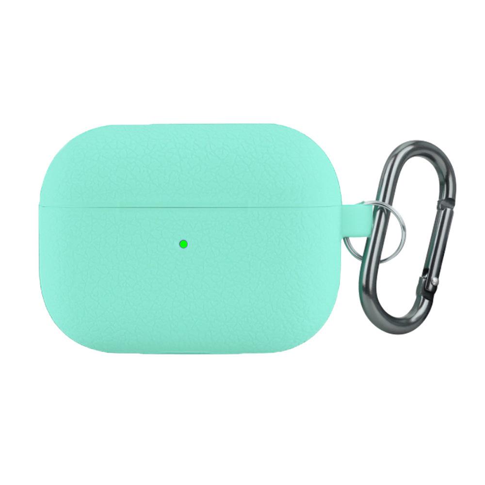 Lychee Pattern Silicone Case with Carabiner for AirPods Pro