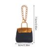 Fashion Pu Small Bag Keychain Simple Keyring Women Bag Charm Handbag Hanging Pendant Diy Accessories Girl Gifts