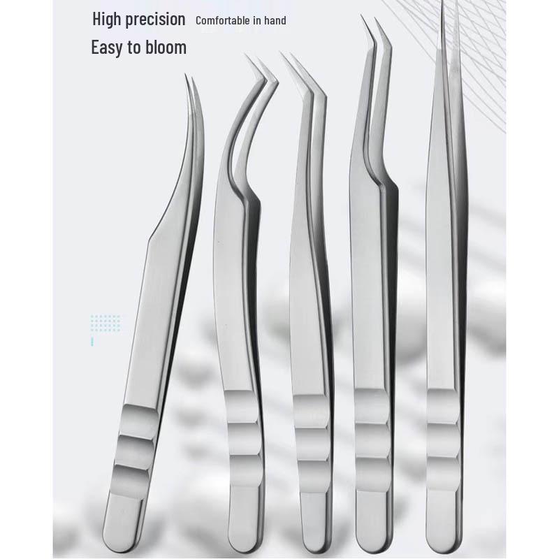 

Curved High-Precision Eyelash Extension Tweezers for False Lashes - Dolphin Design