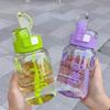 High-Capacity Dual-Drink Straw Cup - Portable, Heat-Resistant Plastic Cup for Students