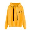 Loose Casual Printed Planet Printed Hooded Women's Sweatshirt