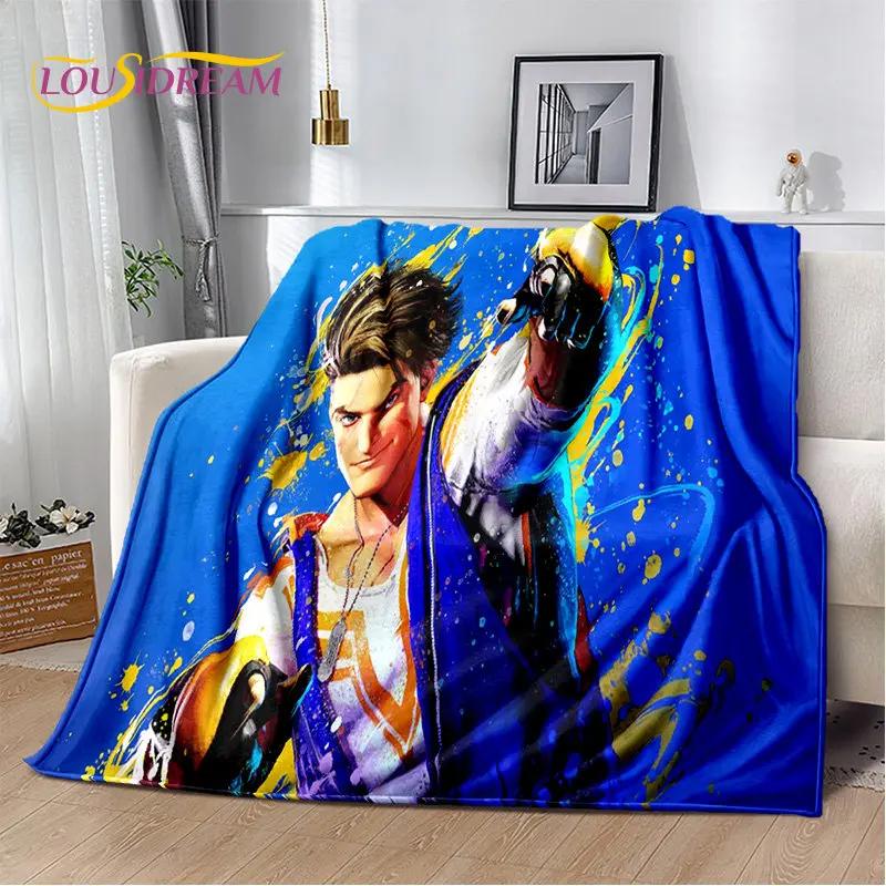 Couverture en peluche douce de joueur de jeu rétro Street Fighter, couverture en flanelle pour salon, chambre à coucher, lit, canapé, couverture de pique-nique
