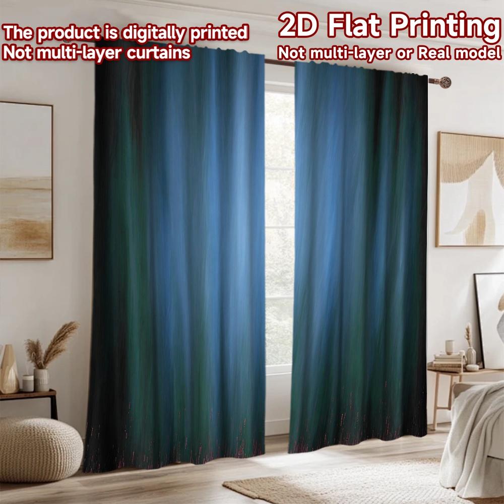 2D flat Photography Backdrop Background cloth Blue and Green Flowing Lines 100% Polyester Birthday Party Use for Home and