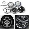 C200 E300 Chaud 2026 Pour Benz 75mm 4PCS cache-moyeu de roue de voiture cache-écusson adapté pour accessoires modifiés Mercedes Benz w20