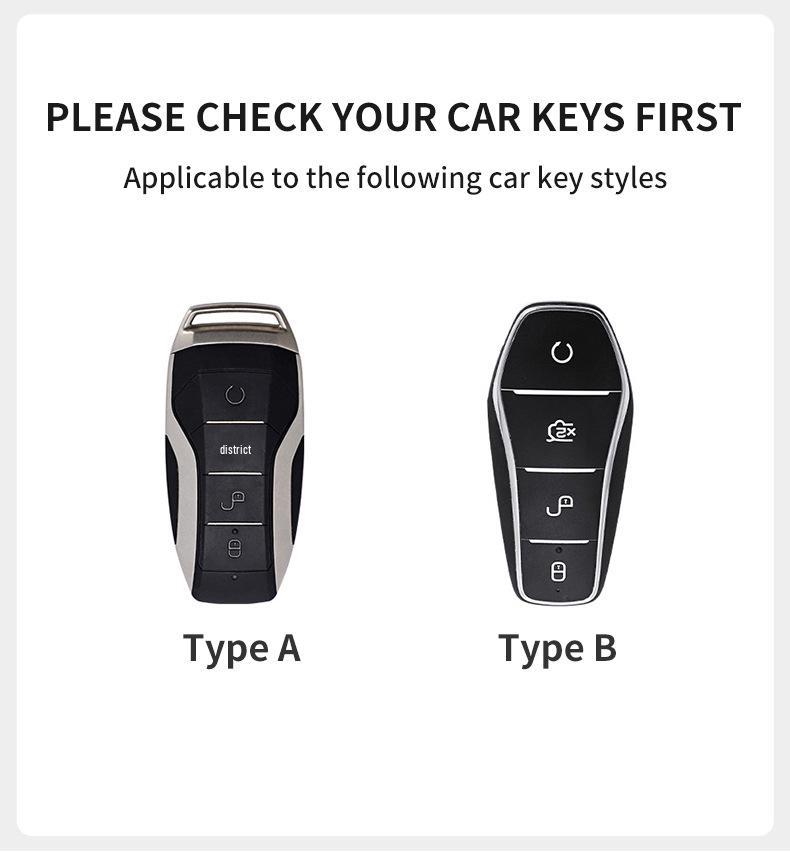 Compatible Key Case for BYD Han, Qin Plus DMI, Song Pro, Tang, Yuan 05, Seagull, Seal 06, Dolphin