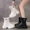 Fashion Winter Plus Fleece Thickened Waterproof Non-slip Snow Boots New Fashion Cotton Boots Thick Sole Inside Elevation Boots