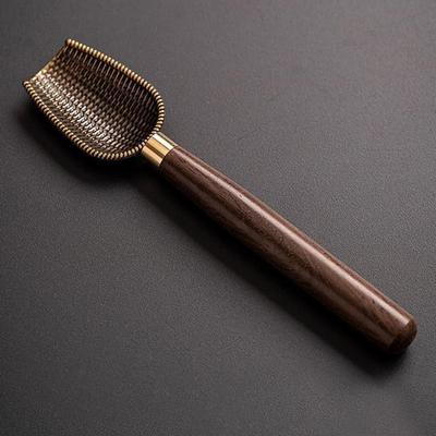 1Pcs Tea Spoon Ebony Teaspoon Solid Wood Retro Creative Tea Shovel Tea Kongfu Tea Ceremony Accessories Gift