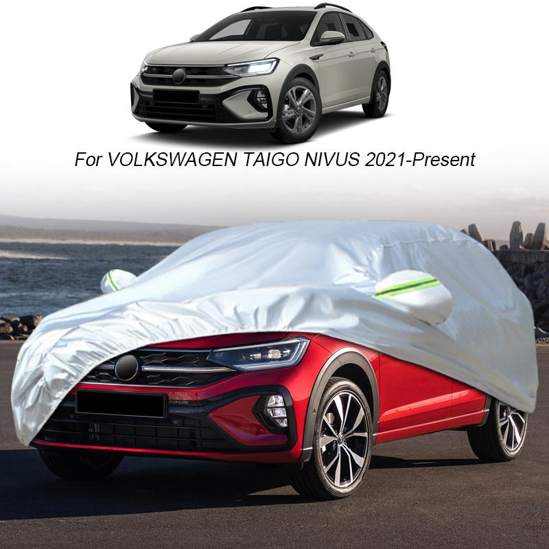 Auto Abdeckung Regen Frost Schnee Staub Wasserdicht Für Volkswagen Atlas Teramont T-CROSS TAIGUN T-ROC TAIGO NIVUS THARU TIGUAN TOUAREG CR