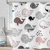 Funny Cute Puppy Animal Pattern Shower Curtain 180x 180cm, Kids Bathroom Decorative Shower Curtain Waterproof