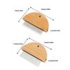 2pcs Bamboos Combs with Wide Fine Teeth Double Sided Lice Comb For Detangling Hair And Removing Fleas From Dogs Cats