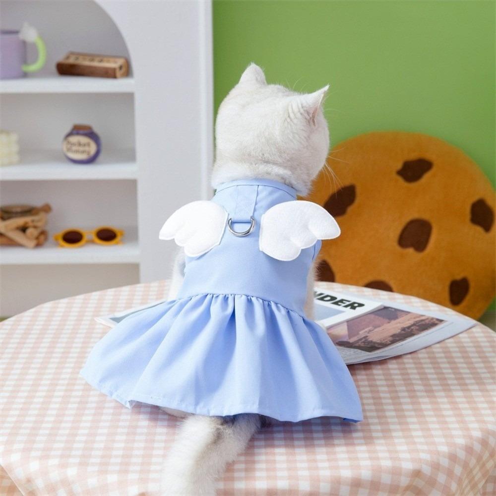 Adorable Dog Wings Skirt Comfortable Puppy Princess Dress Fashion Cat Vest Harness  Spring Summer
