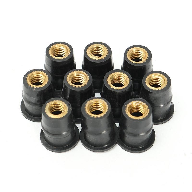 10 Pz M4 / M5 / M6 Moto Gomma Pozzo Nutsaccessori Elementi Di Fissaggio Decorazione Moto Parabrezza Modificato.jpg 220x220.jpg - Foto 9