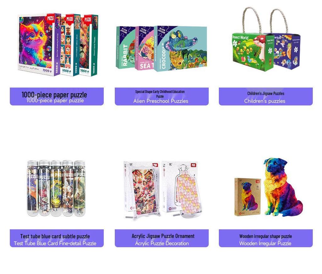 150-Piece Anime Mini Puzzle - Creative Pocket-Sized Decompression Toy