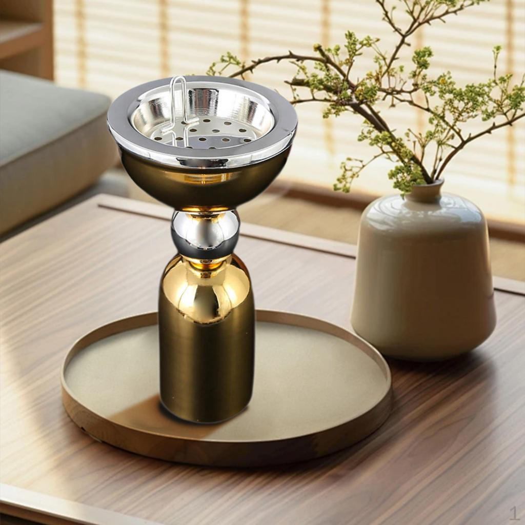 

Держатель для благовоний, настольный домашний ароматизатор, подарок на день рождения, железная статуя для офиса, спа gold silvery