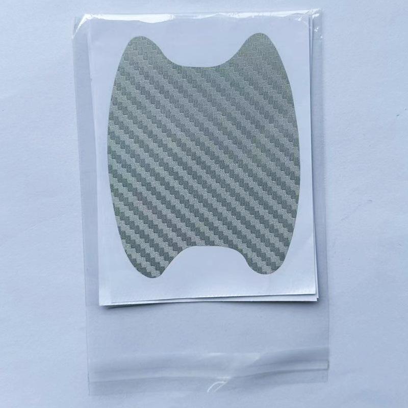 4Pcs Car Door Handle Stickers 3D Carbon Fiber Film Scratches Cover Car Stickers Universal Protector Sticker Auto Accsesories